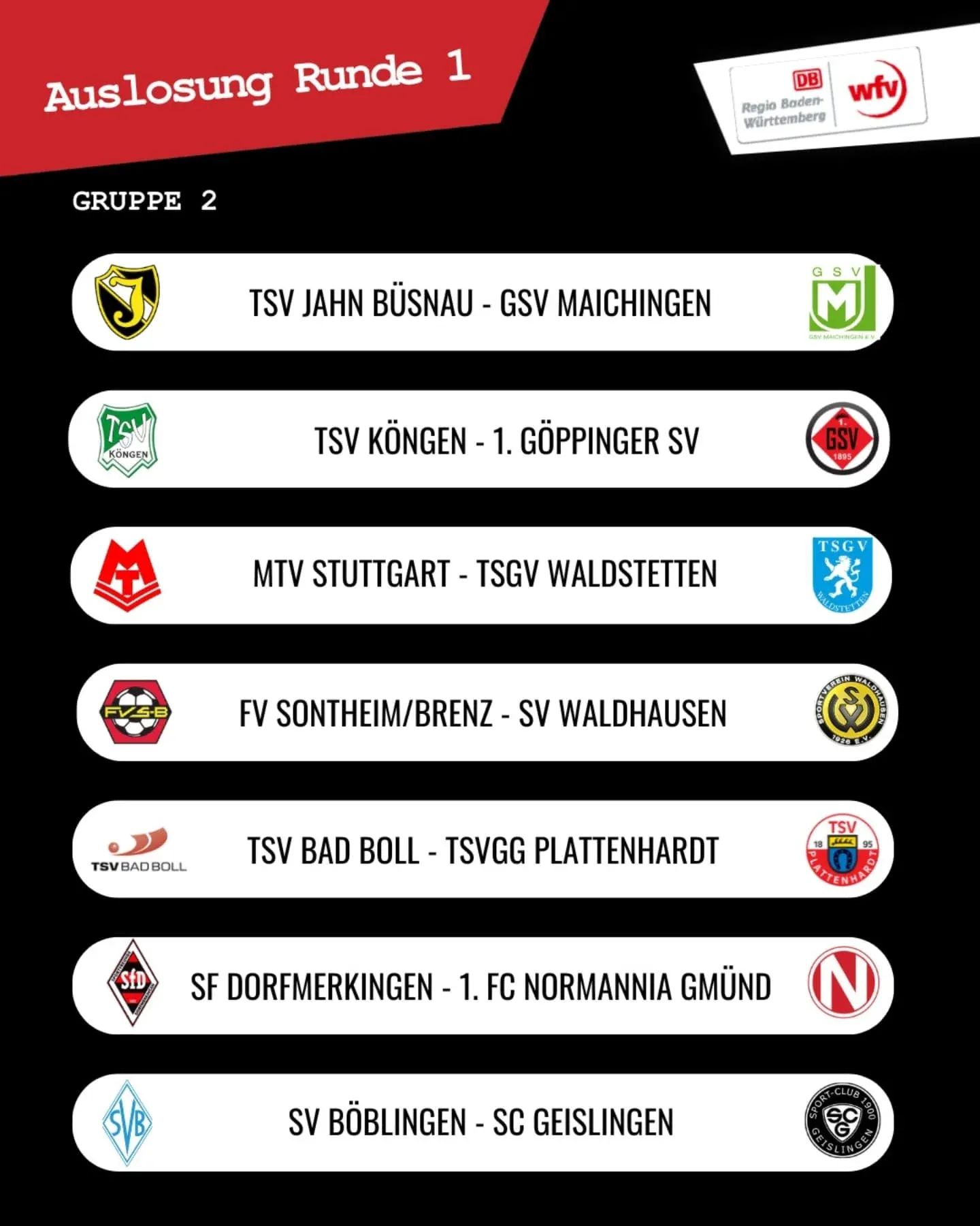 Mehr über den Artikel erfahren WFV Pokal – zuerst spielfrei, dann Kracher