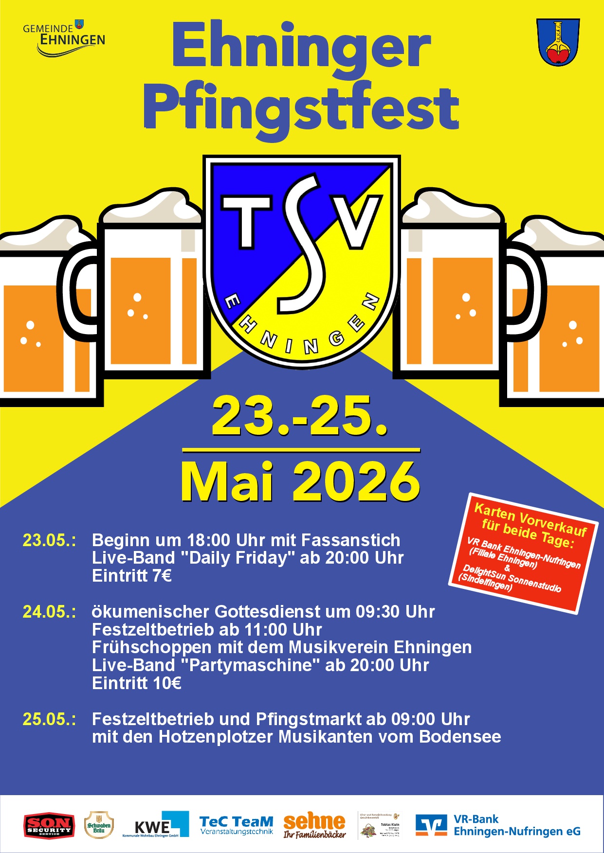 Mehr über den Artikel erfahren Ehninger Pfingstfest