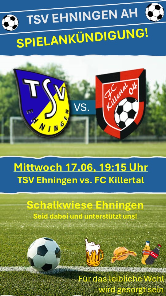 Mehr über den Artikel erfahren AH Spiel am 17.06.