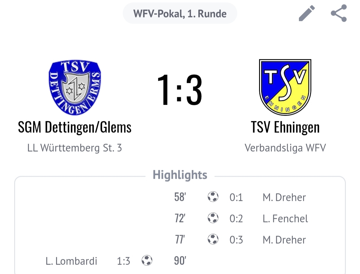Mehr über den Artikel erfahren Sicherer Sieg im Pokal