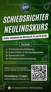 Mehr über den Artikel erfahren Interesse Schiedsrichter zu werden?